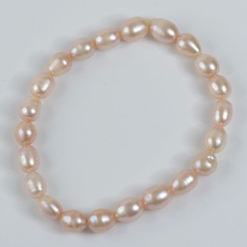 Freshwater Pearl Oval Pearl Bracelet